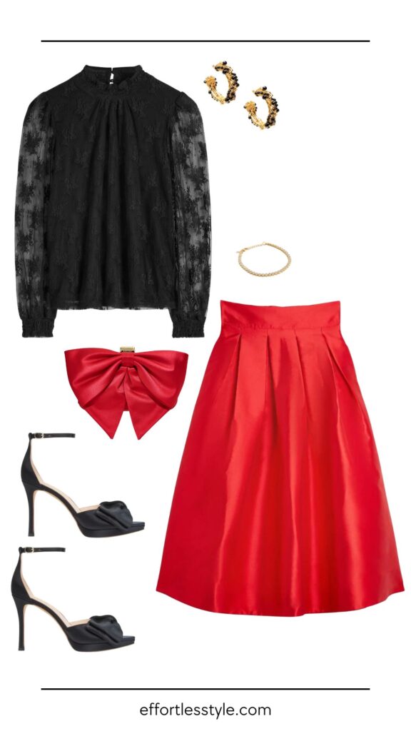 Two Holiday Outfit Ideas with One Statement Skirt | How to Wear a Statement Skirt | Holiday Party Outfit Ideas