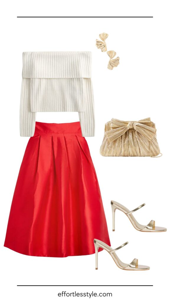 Two Outfit Ideas with One Statement Skirt | How to Wear a Statement Skirt | Holiday Party Outfit Ideas