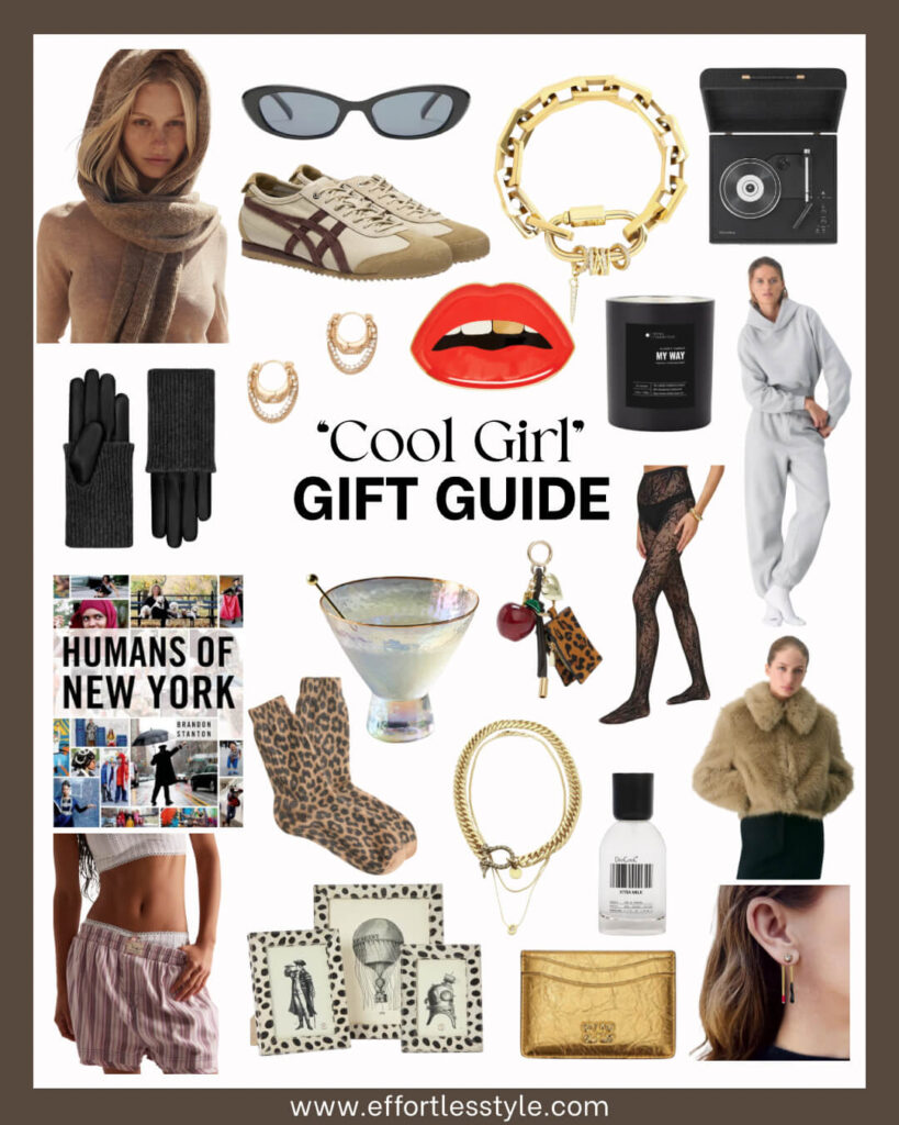 "Cool Girl" Holiday Gift Guides | A gift guide for the woman who loves effortless style with a little edge.