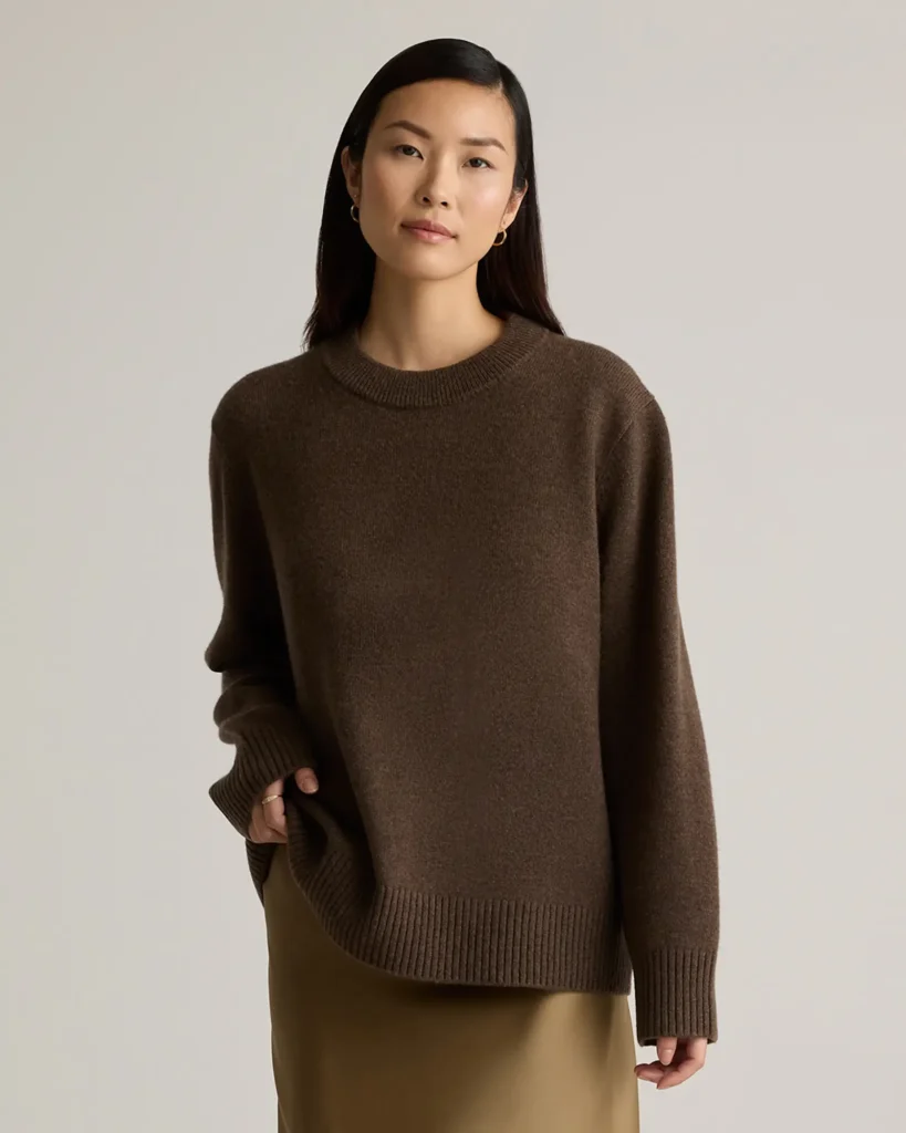 Quince Staples That Anchor a Wardrobe | Quince Cashmere Oversized Crewneck Sweater