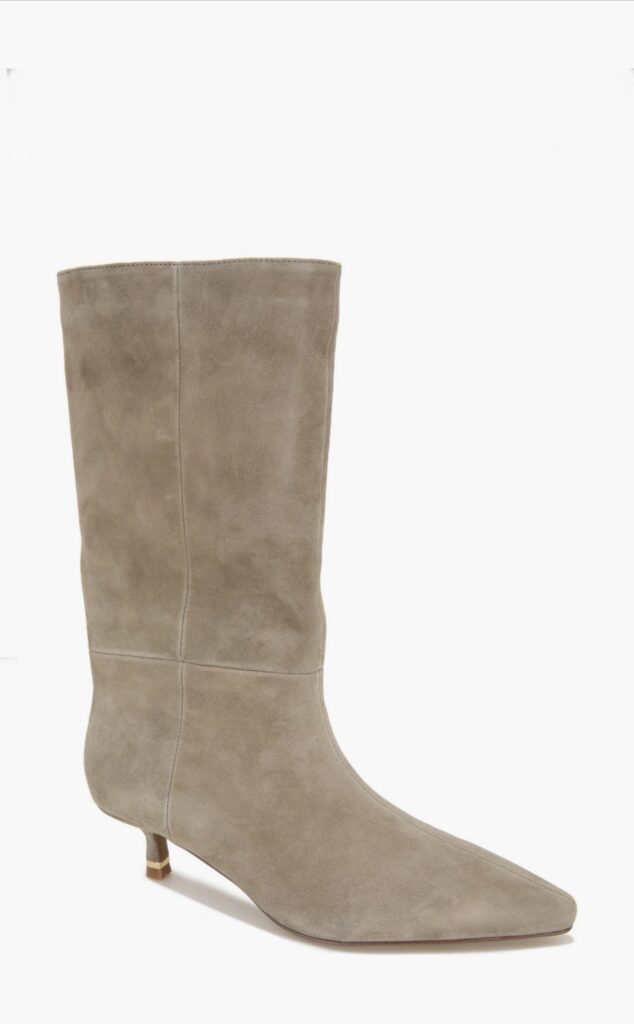 The Only 4 Things Worth Buying on Sale | Kenneth Cole Taupe Suede Meryl Pointed Toe Boot