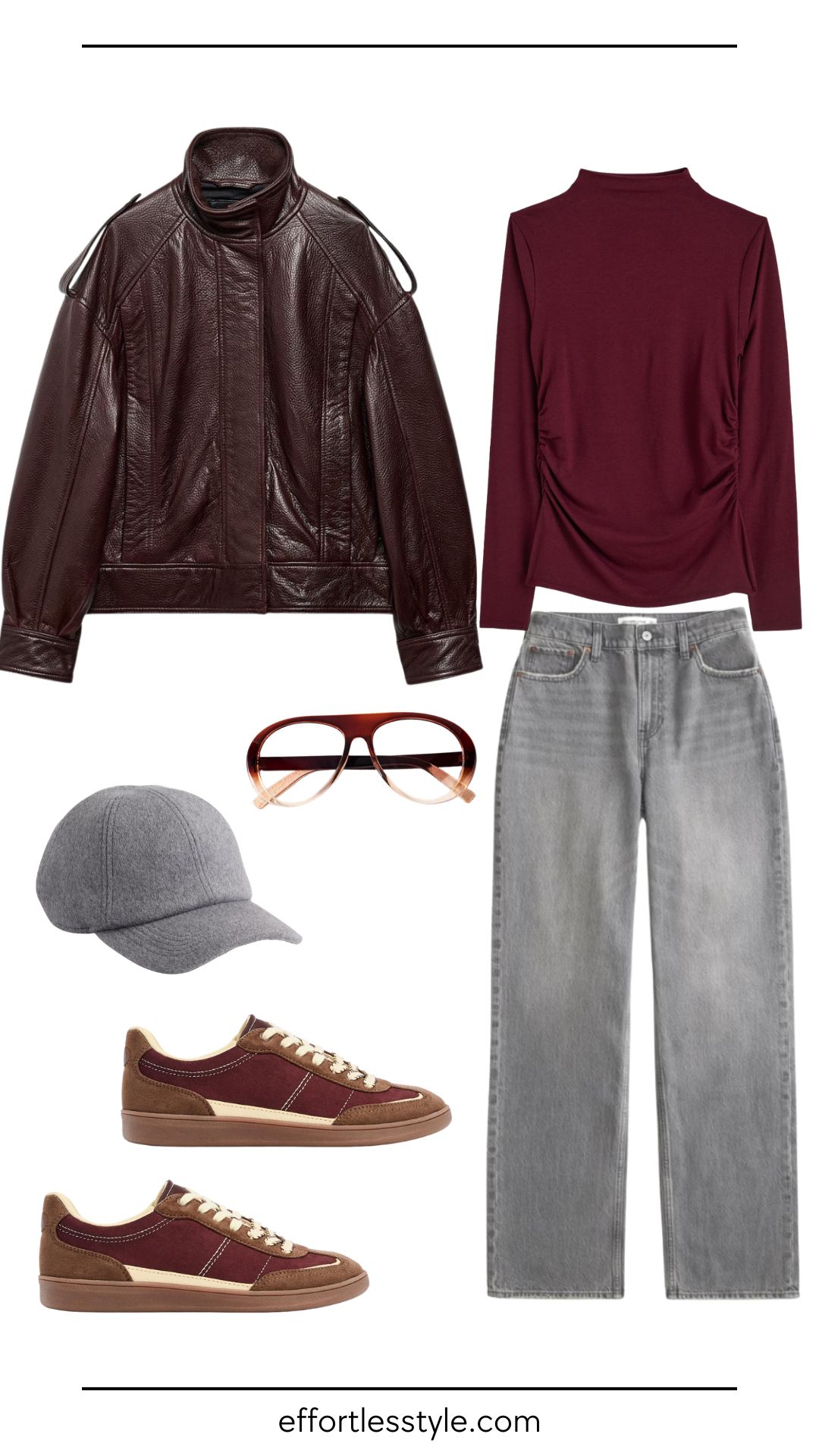 Affordable Winter Outfits: Relaxed Luxe | This outfit is built around affordable staples you can wear on repeat; a soft sweater, cool outerwear and comfortable sneakers that still look chic. It's the kind of look that feels warm, easy and pulled together without blowing your budget.