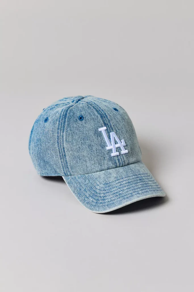 6 Accessories to Upgrade Your Style Instantly | Mitchell & Ness MLB Los Angeles Dodgers Denim Dad Hat