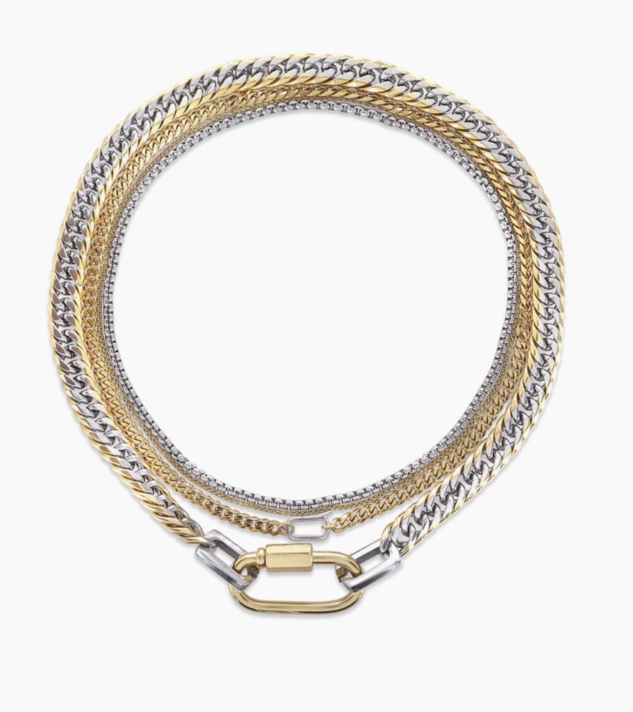 The Carabiner Layered Necklace Set