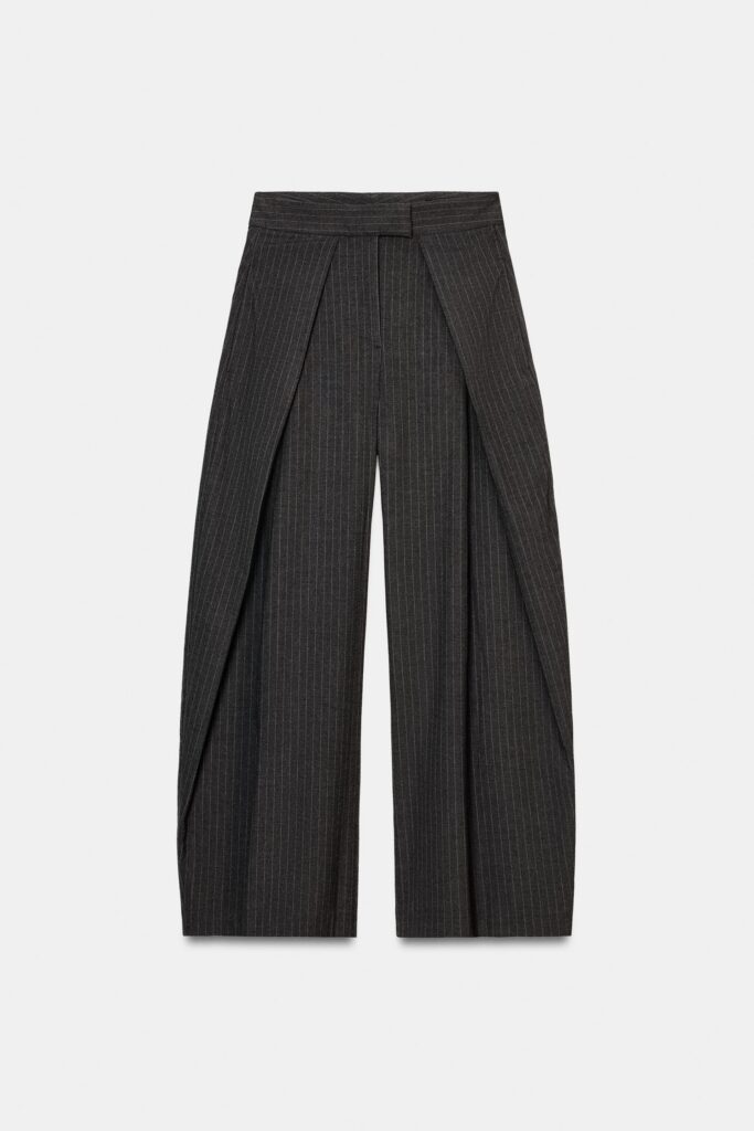4 Color Combinations That Always Look Expensive | Zara ZW COLLECTION PLEATED WIDE LEG PANTS