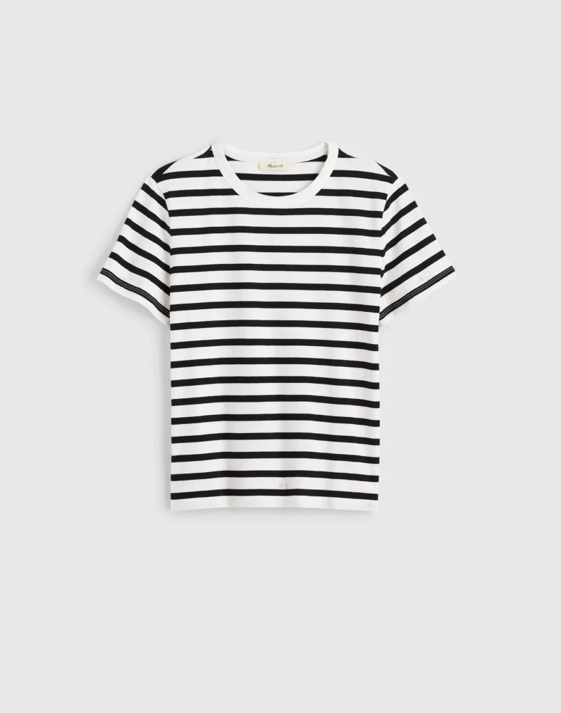 Madewell The Perfect Crewneck Tee in Allday Jersey