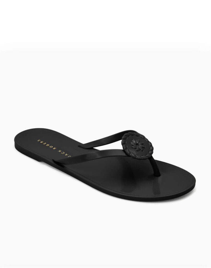 Jack Rogers Black Jelly Sandals