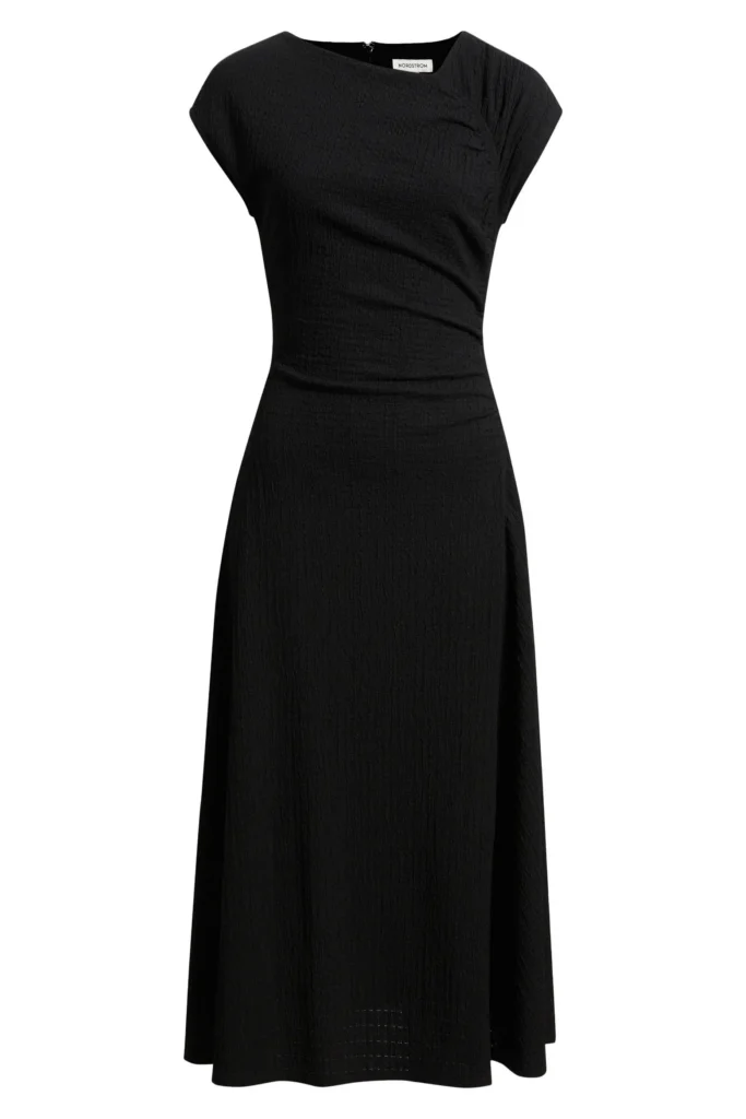 Nordstrom Textured Ruched Midi Dress