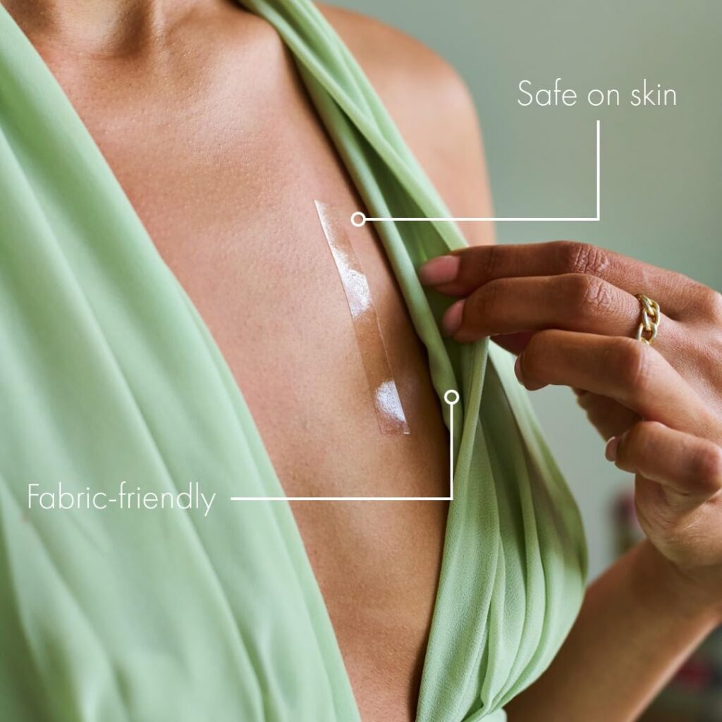 Fashion tape is honestly the secret behind every polished outfit that might otherwise gape or shift. 