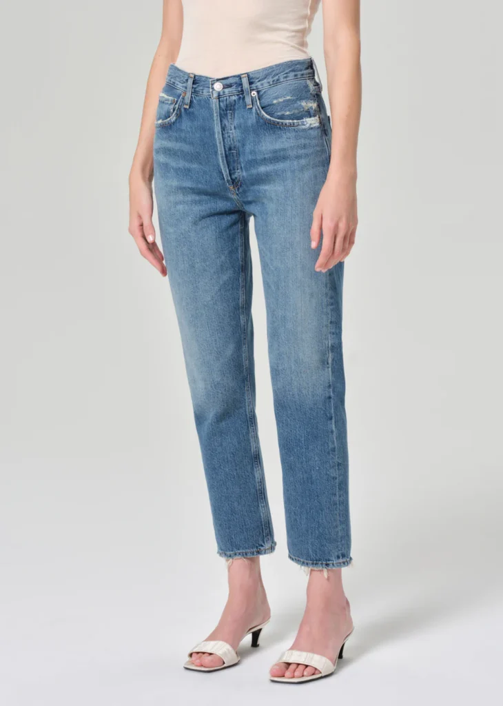 Cost Per Wear: Why Investing in Quality Clothing Actually Saves Money | AGOLDE Riley High Rise Straight Crop in Frequency